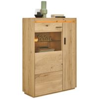 Linea Natura VYSOKÁ KOMODA, farba duba, 94,8/133,5/37 cm
