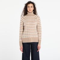 Sweter Tommy Hilfiger Soft Wool Cable Roll-Neck Ls Sweater Safari Canvas Heather/ Ivory Petal Stp L