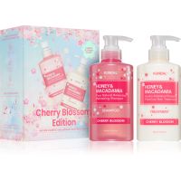 KUNDAL Honey & Macadamia Cherry Blossom Edition zestaw upominkowy do włosów