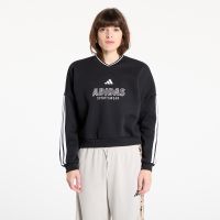 Φούτερ adidas W Tiro Cut 3 Stripes Fleece Sweatshirt Black/ White M