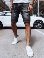 Férfi farmer rövidnadrág fekete Dstreet