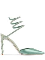 105mm Embellished Satin Pumps