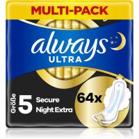 Always Ultra Secure Night Extra санитарни кърпи 64 бр.