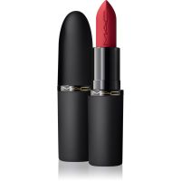 MAC Cosmetics Powder Kiss Hazy Matte szminka matowa odcień Ruby New 3.5 g