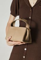 Estro: Mała beżowa torebka damska z włoskiej skóry naturalnej Premium