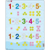 Larsen Puzzle Čísla 1-5 s grafickými znaky