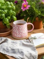 Sinsay - Kubek ceramiczny - różowy