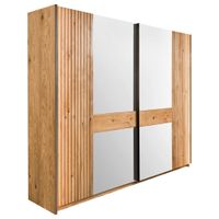 Linea Natura ŠAT. SKRIŇA S POSUV. DVERAMI, dub, farba duba, 242/214/67 cm