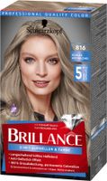 Schwarzkopf Brillance боя за коса - 2in1 Lighter & Color - 816 Ash Blond