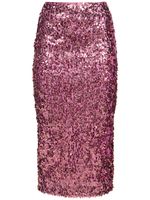 Sequined Pencil Midi Skirt
