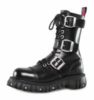 Schuhe NEVERMIND - 12 Lochblende - Polido Schwarz 45
