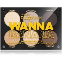 Inglot PlayInn Eyeshadow Palette paletka očných tieňov odtieň Wanna Banana 7,4 g