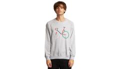Dedicated Sweatshirt Malmoe Color Bike Grey Melange Pánske - Mikiny a mikiny s kapucou Dedicated - Sivá - 16348-L - Size: L