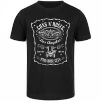 METAL-KIDS - Kinder T-Shirt - Guns 'n Roses - (Paradise City) -Schwarz/Weiß 164