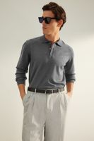 Trendyol Anthracite Regular Polo Collar Plain Knitwear Sweater