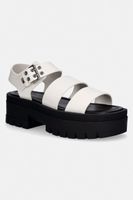 Tommy Jeans sandale pentru femei din piele TJW STRAPS LEATHER MAX SANDAL