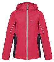 Girl's softshell jacket Hannah CAPRA JR geranium/night sky