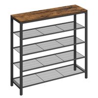 Boxxx REGÁL NA BOTY, hnědá, černá, 100/92,5/30 cm