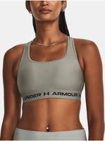 Šedá sportovní podprsenka Under Armour Crossback Mid Bra