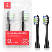 Oclean Brush Head Plaque Control ανταλλακτική κεφαλή για οδοντόβουρτσα Black 2 τμχ