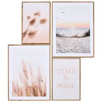 Monee UMELECKÁ TLAČ, krajina a príroda, text, kvety, 67/65 cm