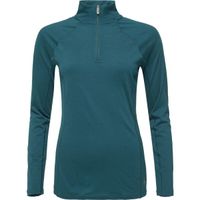 Smartwool CLASSIC A-S MERINO BL 1/4 ZIP Дамска термо тениска, тъмнозелено, размер