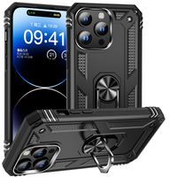 RING Etui z držalom za Apple iPhone 15 Pro Max črn