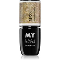 MYLAQ UV Gel Polish géles körömlakk árnyalat My Gleaming Gold 5 ml