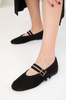 Soho Black Suede Women's Ballerinas 19937