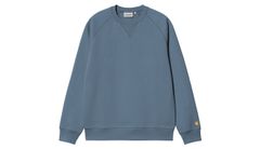 Carhartt WIP Chase Sweat Positano Pánske - Mikiny a mikiny s kapucou Carhartt WIP - Modrá - I033660_2J2_XX-S - Size: S