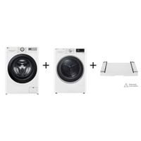 PRACÍ SET - LG Pračka 11 kg FPSR5A14WL + Sušička 9 kg  RC91V9AVSN + Výsuvný mezikus