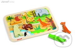Janod ZOO Drevené vkladacie puzzle - puzzle z kategorie Maxi dílky