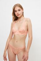 Trendyol Salmon Lace Bottom-Top Set
