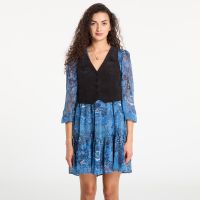 Desigual Chaleco Dress Azul Oscuro M
