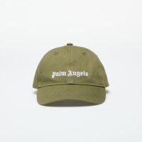 Palm Angels Kids Logo Baseball Cap Military Green/ White I