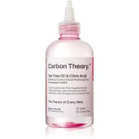 Carbon Theory Tea Tree Oil & Citric Acid tiefenreinigendes Tonikum für problematische Haut, Akne 250 ml