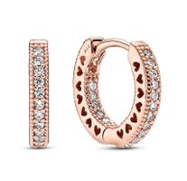 Pandora Trblietavé kruhové náušnice Rose 286317C01