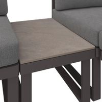 Amatio ZÁHRADNÝ STÔL, kov, kameň, 67/43/35 cm