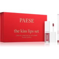 Paese The Kiss Lips Set Nude Coral подаръчен комплект 02 nude coral цвят