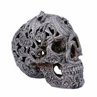 Dekoration Schädel Cranial Drakos - (Silber)