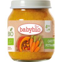 Babybio BIO mrkva a tekvica detský príkrm 130 g