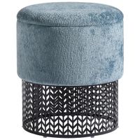 MID.YOU TABURETKA, kov, textil, kompozitné drevo, 40/44/40 cm