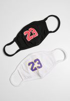 23 Face Mask 2-Pack Black/White