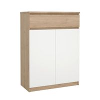 Livetastic SKRINKA NA TOPÁNKY, biela, farba duba, 80,4/111,3/40 cm