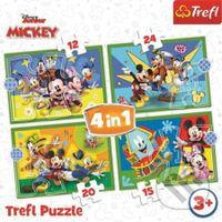 Mickeyho klubík S přáteli 4v1 - puzzle z kategorie Maxi dílky