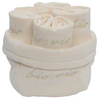 Bio:Vio SADA RUČNÍKŮ NA OBLIČEJ, 30/30 cm, bílá