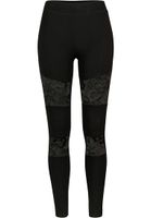 Women's leggings with laces black