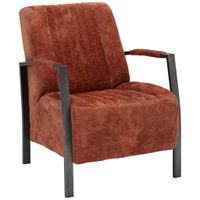 Ambia Garden KRESLO, kov, textil, červenohnedá
