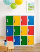 Kovová šatní skříň do mateřských a základních škol Rio Color