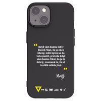 Silikónový čierny obal pre Apple iPhone 15 - Kazma - MĚLI BYSTE SE DO TOHO PUSTIT